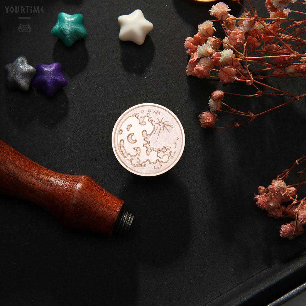 Đầu Tròn Đóng Dấu Sáp Niêm Phong Thiệp Mời Phong Cách Vintage