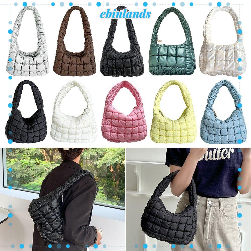 Ebinlands Túi Xách Đeo Vai Bằng Vải Mềm Hình Đám Mây Cho Nữ