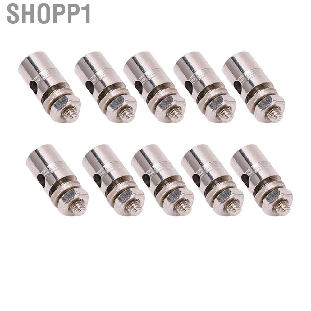 Shopp1 10pcs RC 1.8mm Pushrod Connector Linkage Stoppers For Model Airplane Plane