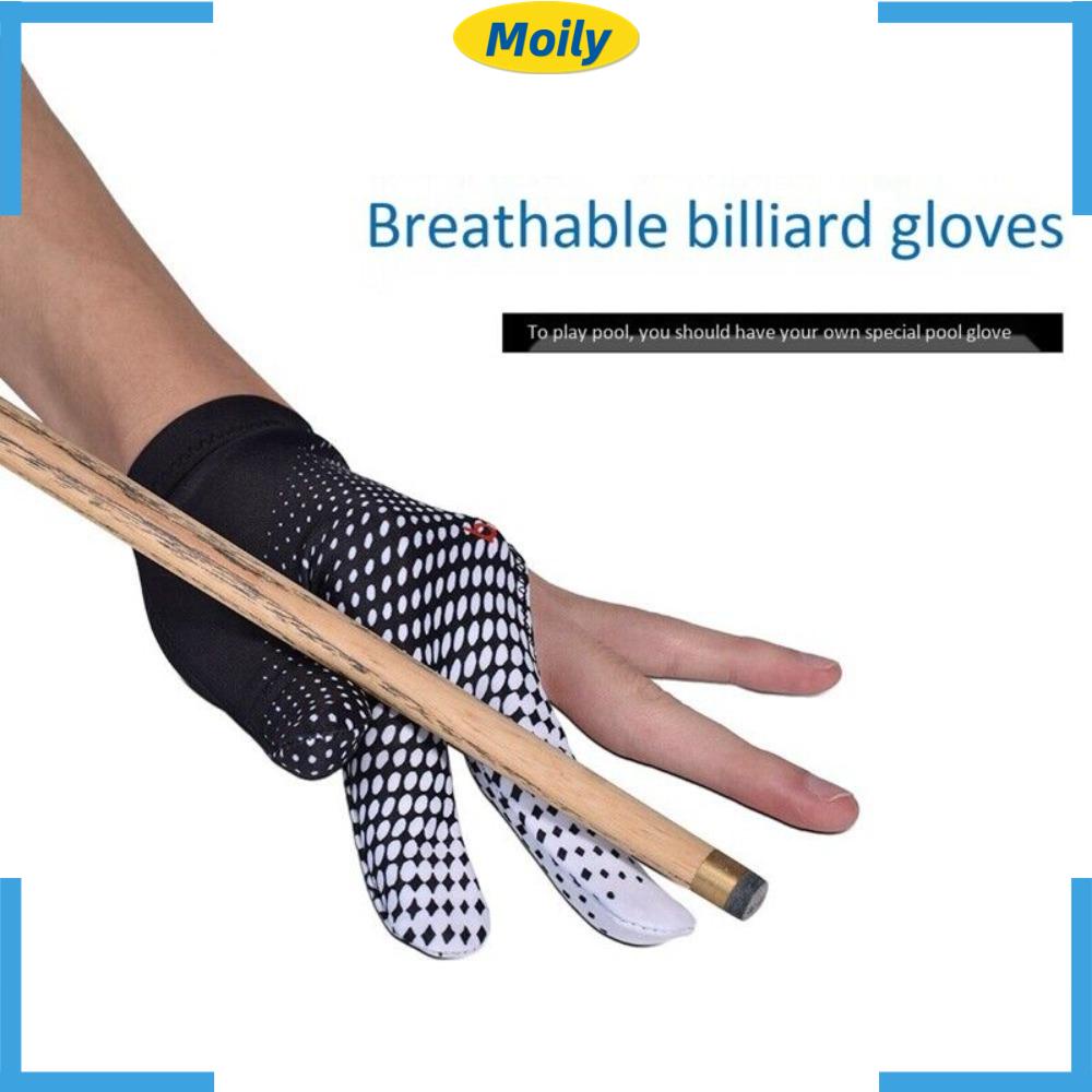 Găng Tay Trái Chơi Bi Da 3 Ngón Chống Trượt