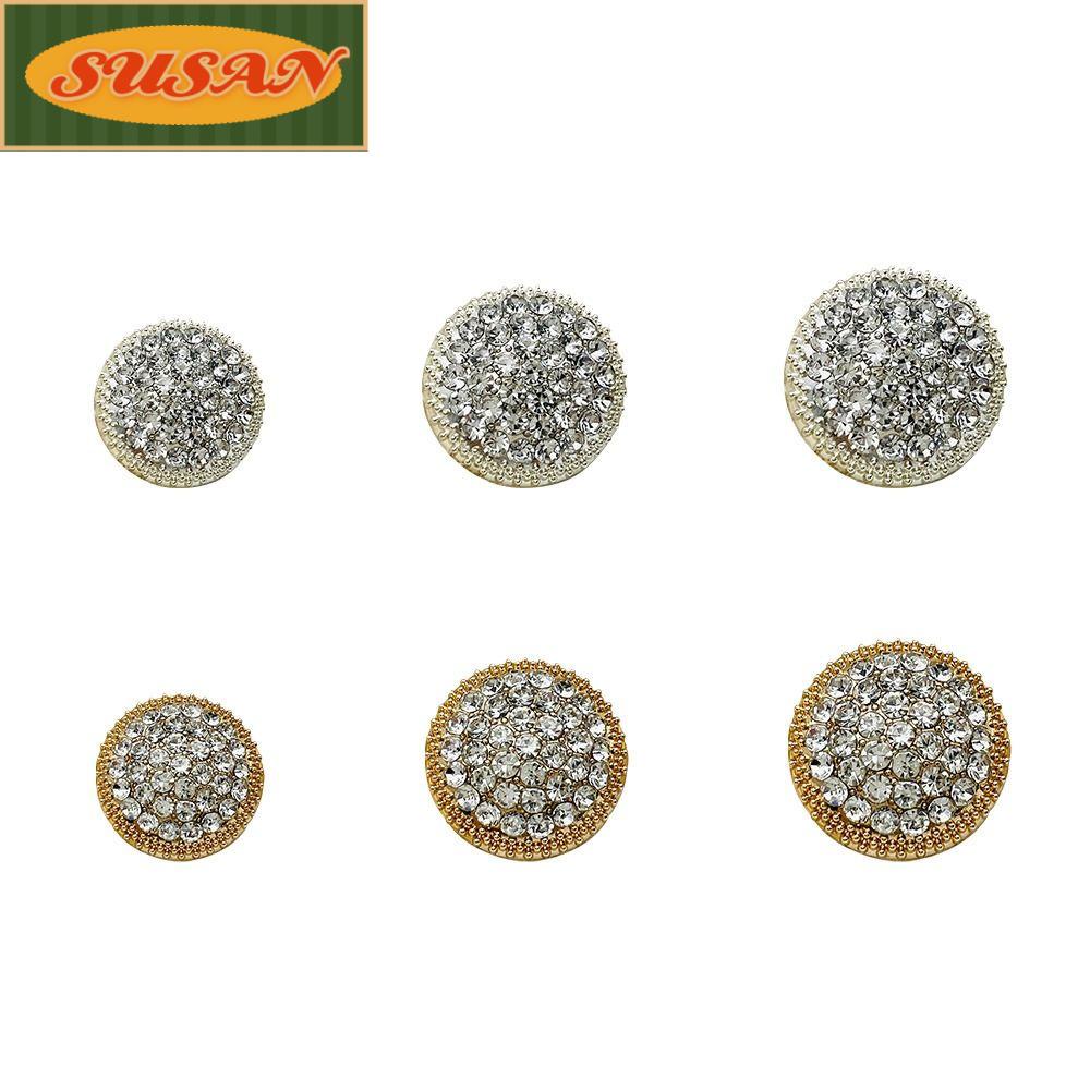 Susans 10 Cái Kim Loại|Nút Trang Trí Quần Áo DIY Chất Lượng Cao Tiện Lợi Dễ Sử Dụng