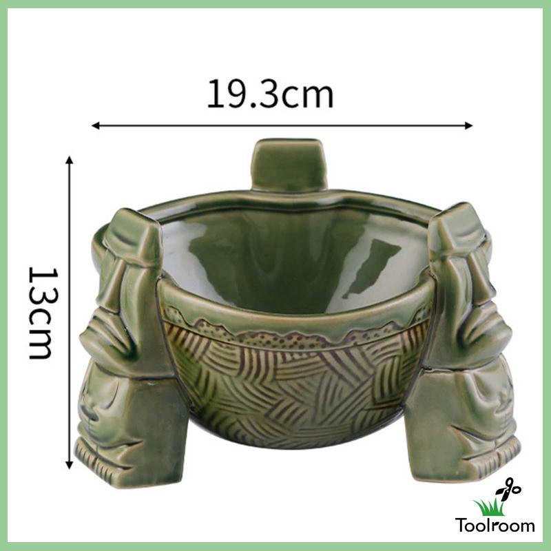 Cốc Uống Nước Bằng Sứ 1000ml Chủ Đề Tiki Sáng Tạo