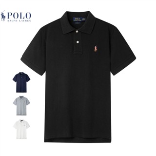 POLO Ralph Lauren Nam POLO Tay Ngắn Phối Lưới Cotton Nguyên Chất Thêu Hình Ngựa Pony Nhiều Màu Sắc Chất Lượng Cao Cho Nam