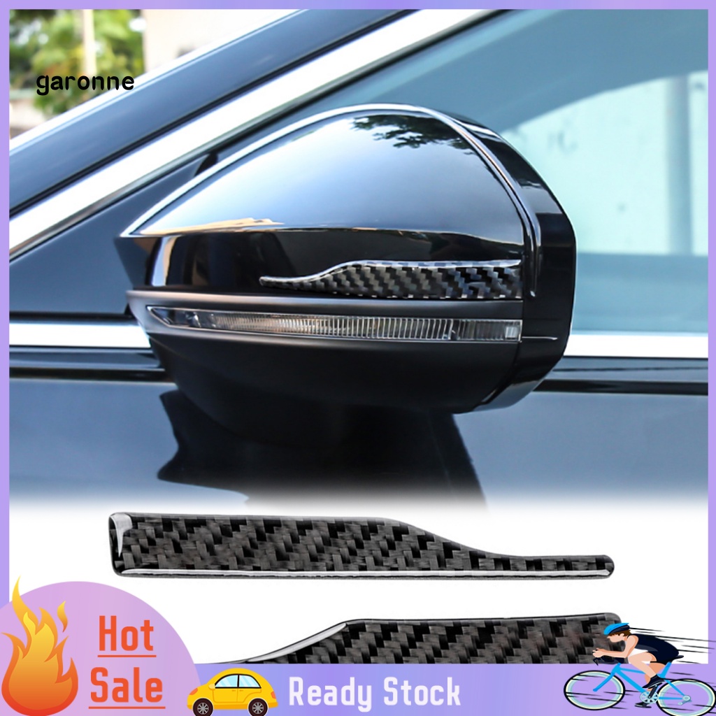 Bộ 2 Miếng Dán Chống Va Đập Họa Tiết Sợi Carbon Cho Gương Chiếu Hậu Xe Hơi Audi A4L A6L A5 Q2L