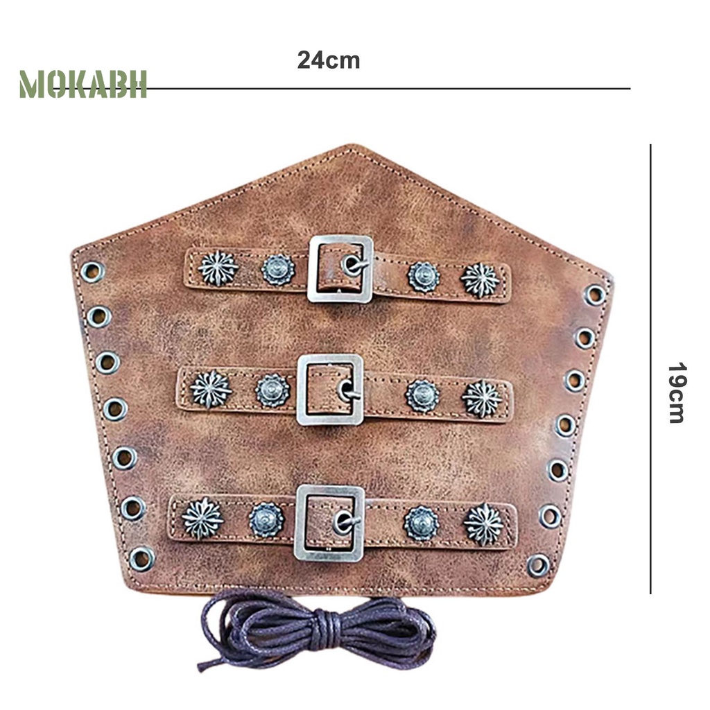 Vòng Tay Giả Da Bản Rộng Dùng Hóa Trang Lễ Hội Bảo Vệ Tay Có Thể Điều Chỉnh Cho Nam Nữ