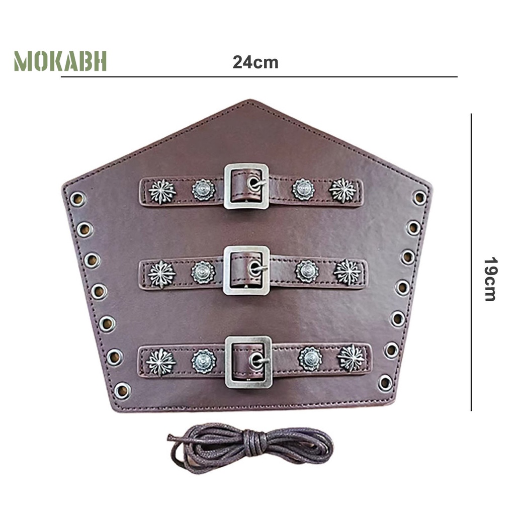 Vòng Tay Giả Da Bản Rộng Dùng Hóa Trang Lễ Hội Bảo Vệ Tay Có Thể Điều Chỉnh Cho Nam Nữ