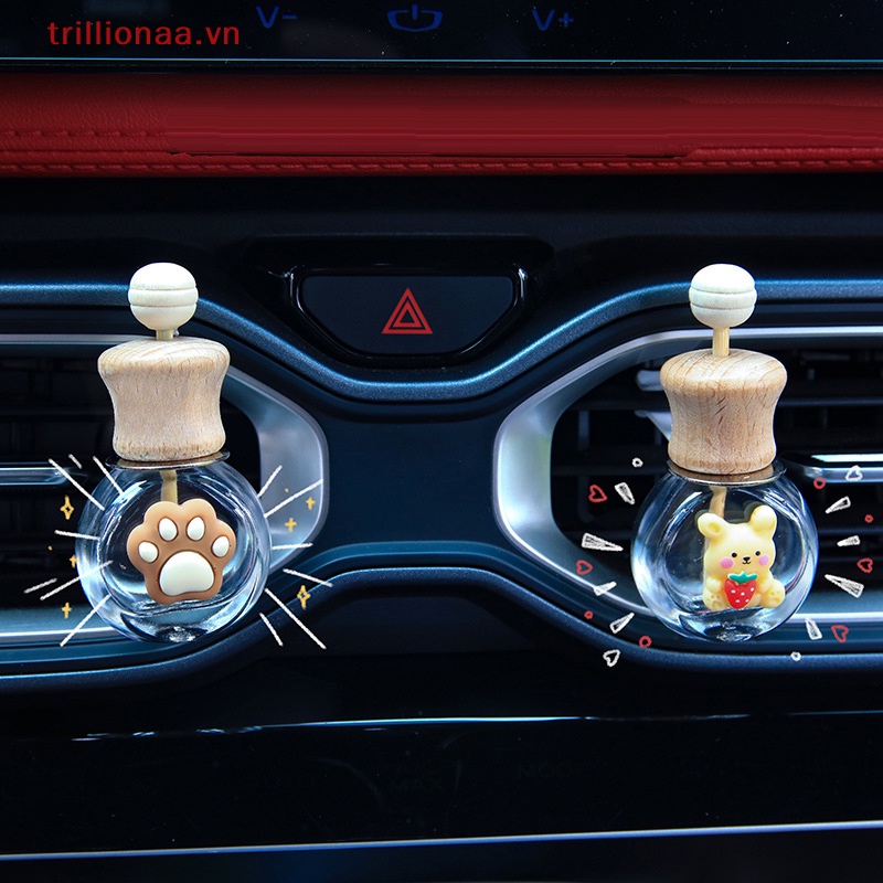 Kẹp Bình Thủy Tinh Họa Tiết Hoạt Hình Sáng Tạo Trang Trí Nội Thất Xe Hơi