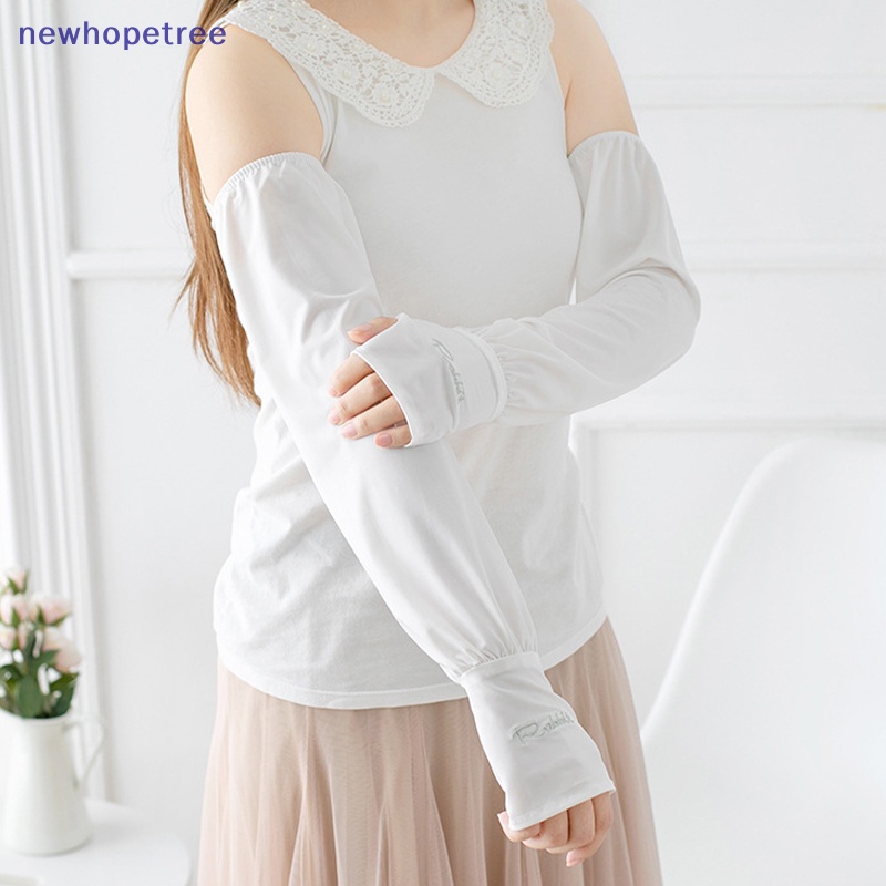 1 Cặp Găng Tay Dài Bằng Lụa Lạnh Thời Trang Unisex