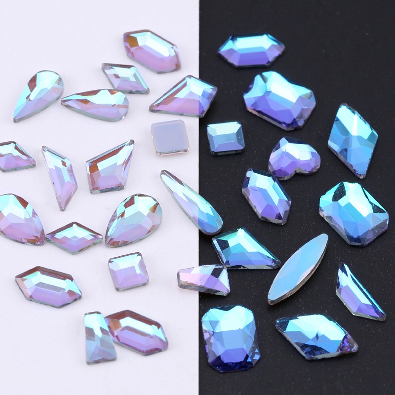Đá Pha Lê Nhiều Màu Lấp Lánh Trang Trí Móng Tay Nghệ Thuật