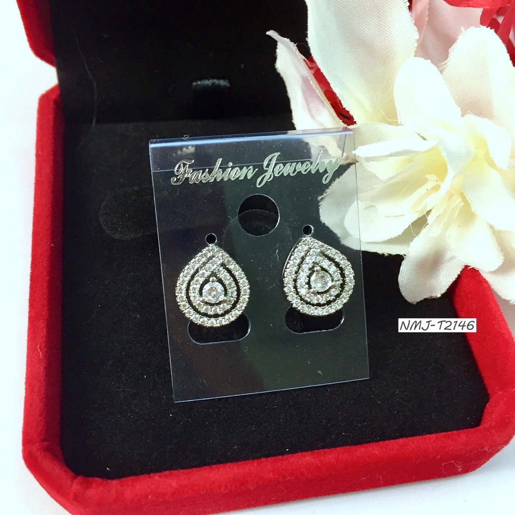 Khuyên Tai Nữ Xi Bạc T2146 bền Màu Cho Nàng