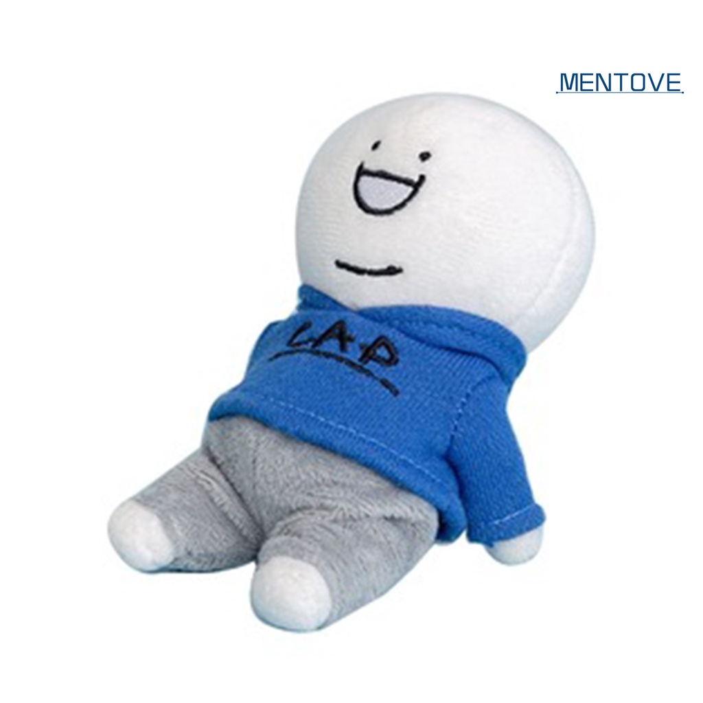 [MT] Búp Bê Nhồi Bông Hoạt Hình 12cm Có Khóa Cài Màu Xanh Dương Dễ Thương Có Thể Thay Đổi Dây Sắt Trang Trí Ba Lô Quà Tặng Cho Cặ