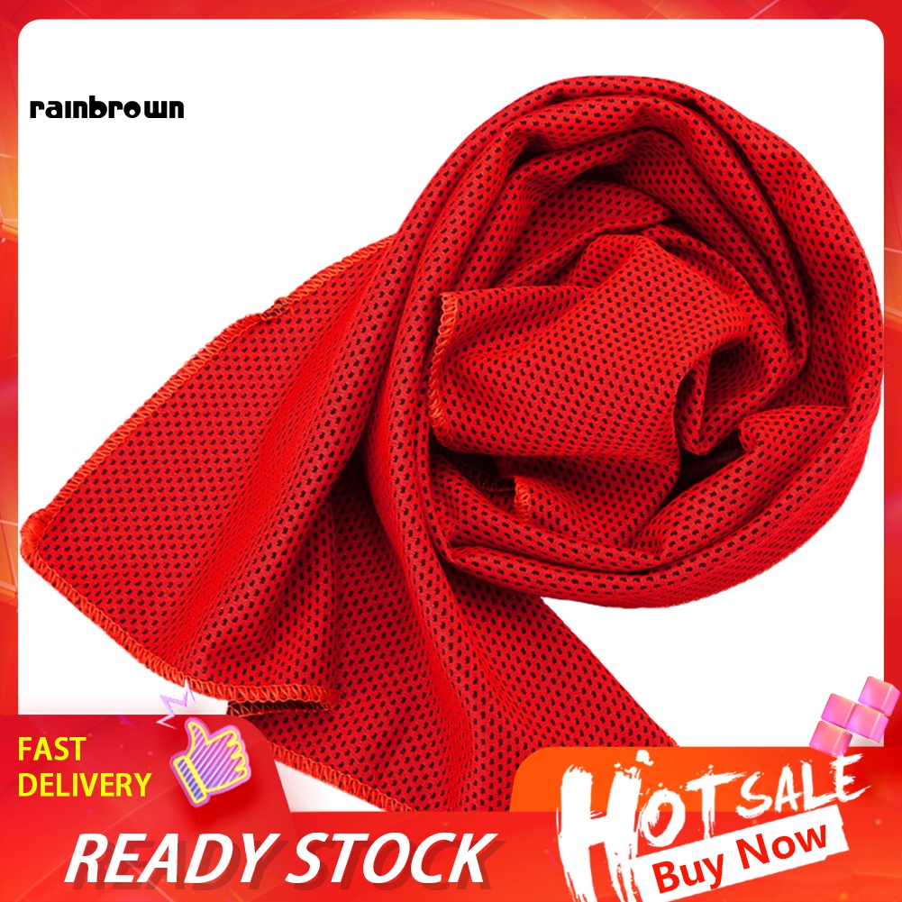&lt; Rainbrown &gt; Khăn Lạnh Nhanh Khô Tức Thì Dùng Khi Chơi Thể Thao / Chơi Golf / Gym / Chơi Thể