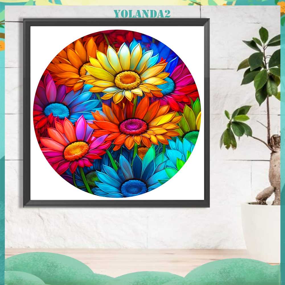 Tranh Đính Đá Kim Cương Toàn Bộ 5D DIY Hình Vẽ Trừu Tượng Trang Trí Nhà Cửa