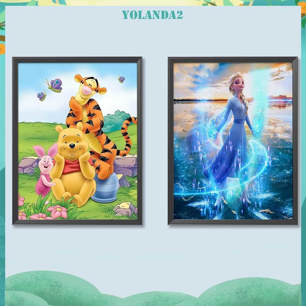 Bộ Tranh Đính Đá 5D Họa Tiết Hoạt Hình Độc Đáo DIY Dùng Trang Trí Nhà Cửa