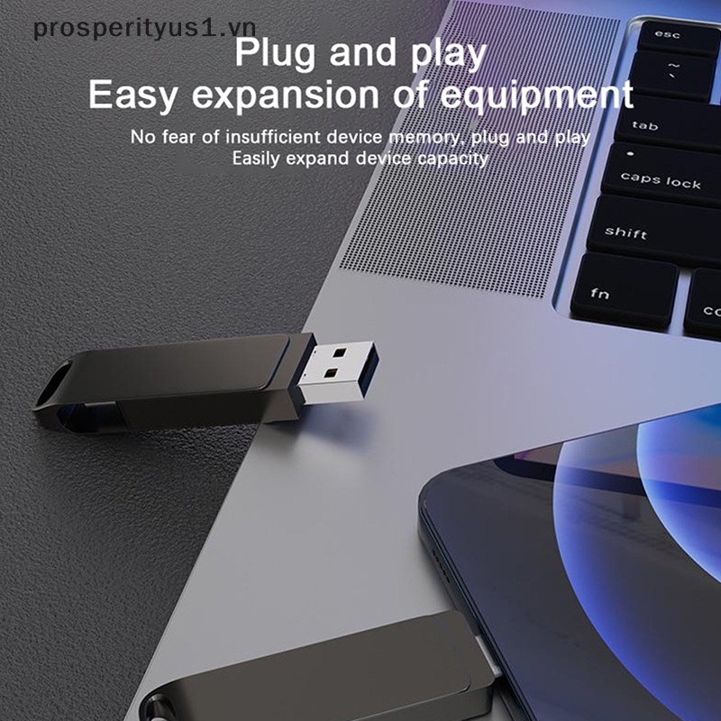 Ổ Đĩa Flash Hai Cổng USB Type c USB2.0 Hiệu Suất Cao Cho Điện Thoại Di Động / Máy Tính