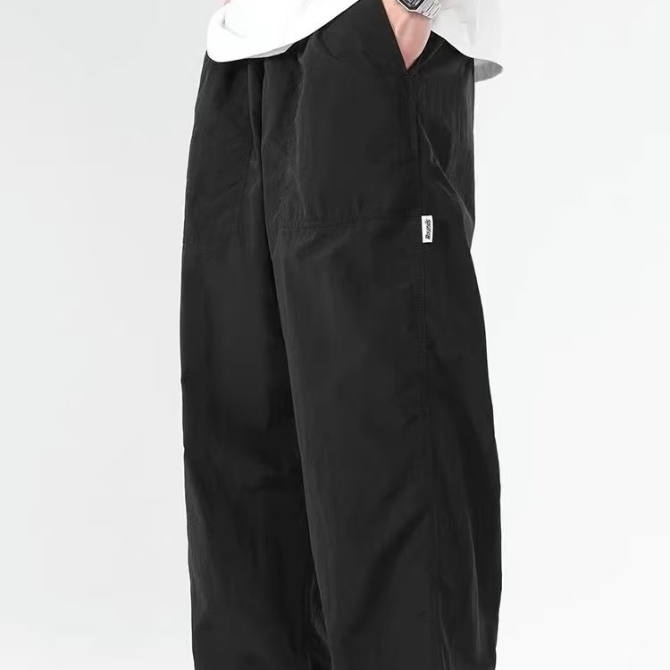 Quần Dài Dáng Rộng Phong Cách Thời Trang Đường Phố Mới Mùa Hè Nhanh Khô Cho Nam