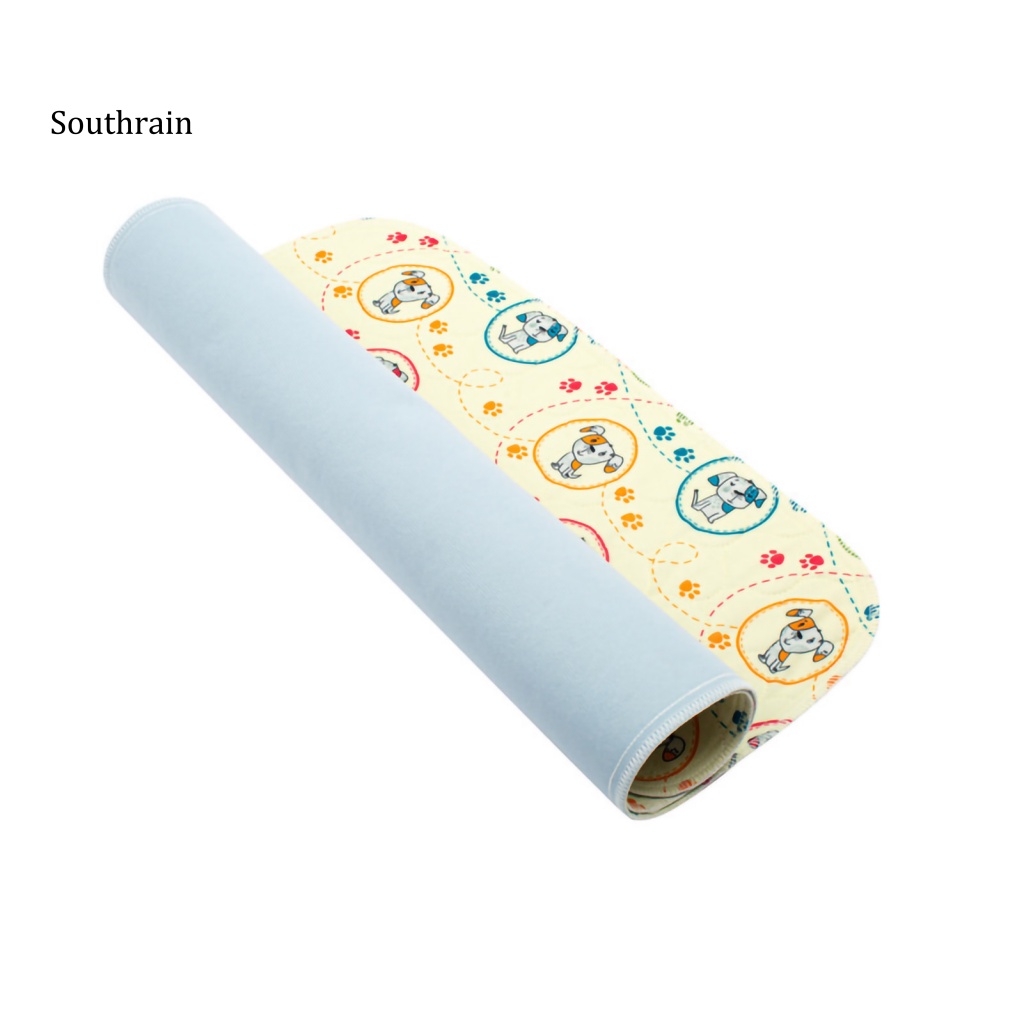 Thảm Huấn Luyện Thú Cưng Bằng Vải Mềm Mại Bản Rộng In Họa Tiết Hoạt Hình