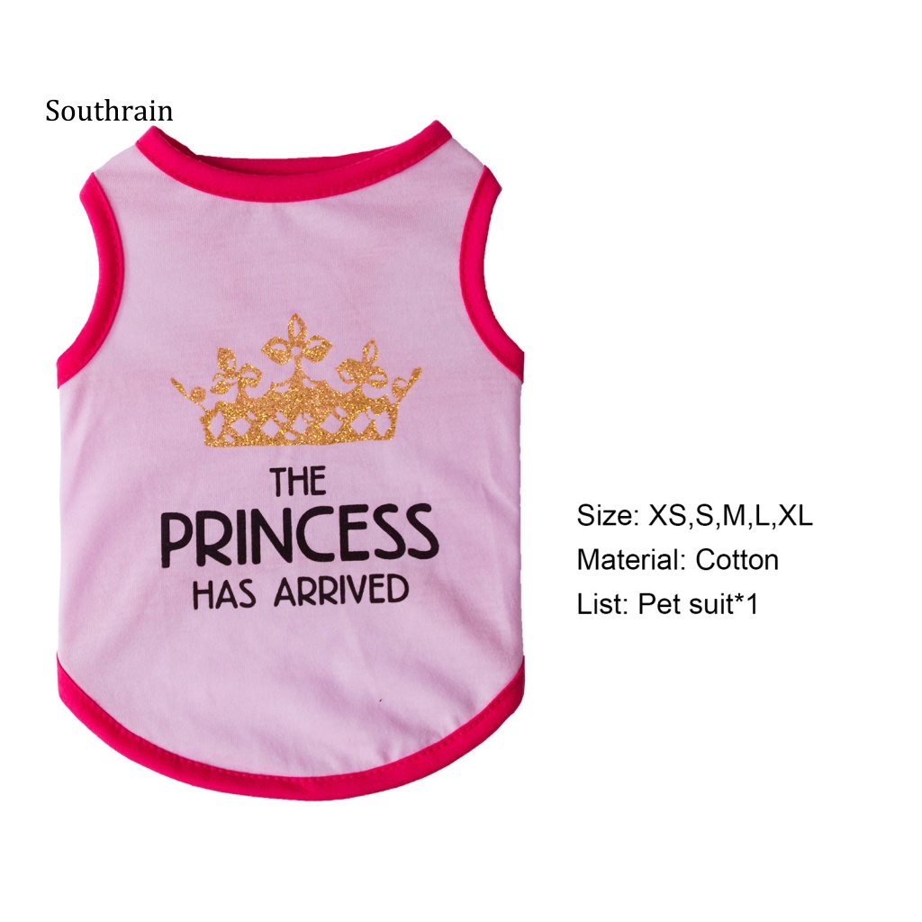 Áo Sát Nách Cổ Tròn In Chữ Thời Trang Cho Cún Cưng