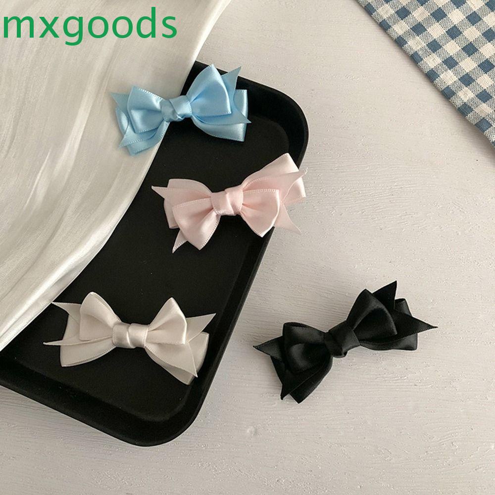 Kẹp Tóc Nơ Satin Dễ Thương Phong Cách Lolita Hàn Quốc Cho Bé Gái