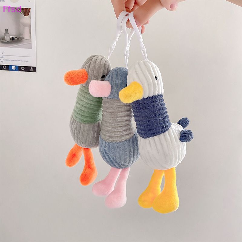 {Ffsd} Móc Chìa Khóa Hình Chú Vịt Nhồi Bông Mềm Mại Đáng Yêu Dành Cho Bé Gái / Xe Hơi / Túi Xách / Quà Tặng Trẻ Em
