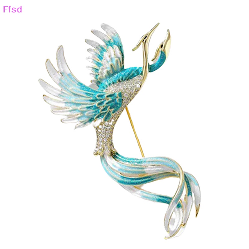 Ghim Cài Áo Hình Phượng Hoàng Tráng Men Đẹp Mắt Thời Trang Cổ Điển Dành Cho Nam Nữ