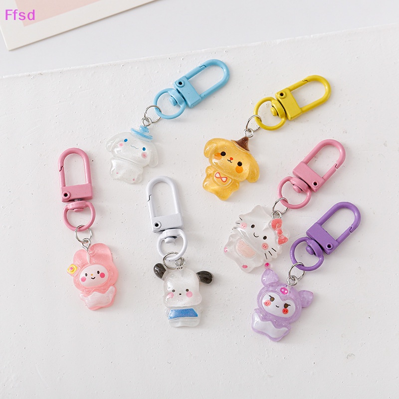 Luimo sanrio Móc Chìa Khóa / Túi Xách / Điện Thoại / Hộp Đựng Tai Nghe airpods Hình Mèo kitty Dễ Thương