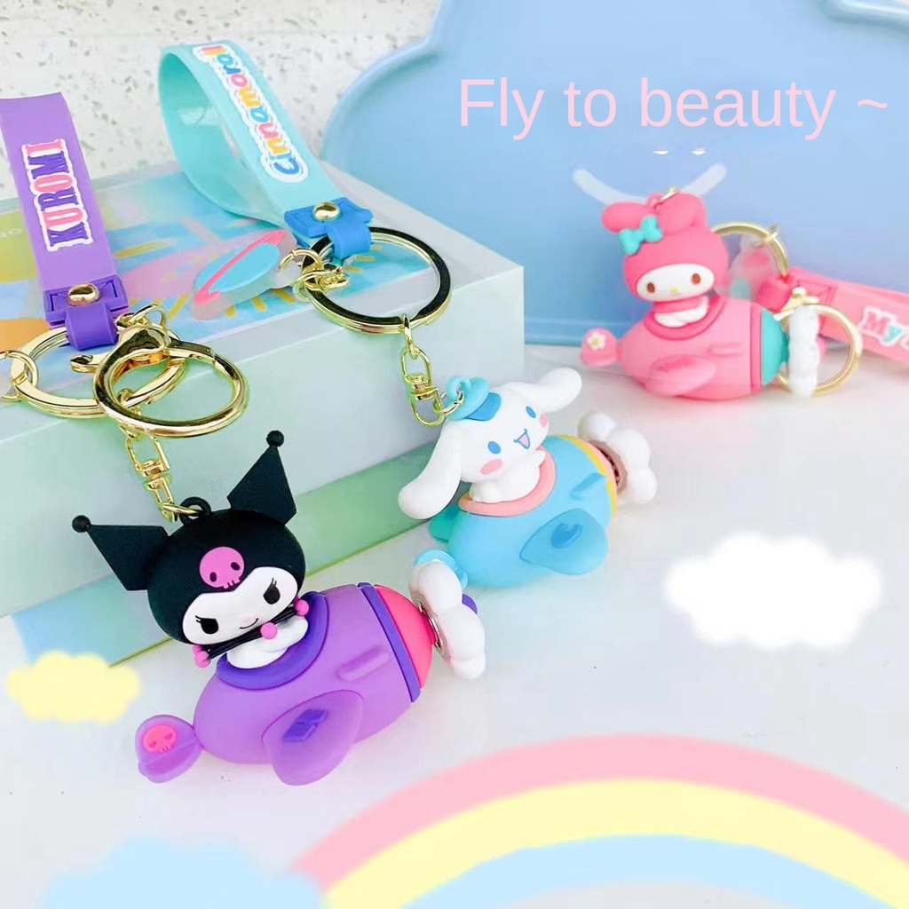 Móc Chìa Khóa Xe Hơi Họa Tiết Hoạt Hình Anime Sanrioed My Melody Cinnamoroll Kuromi Dễ Thương