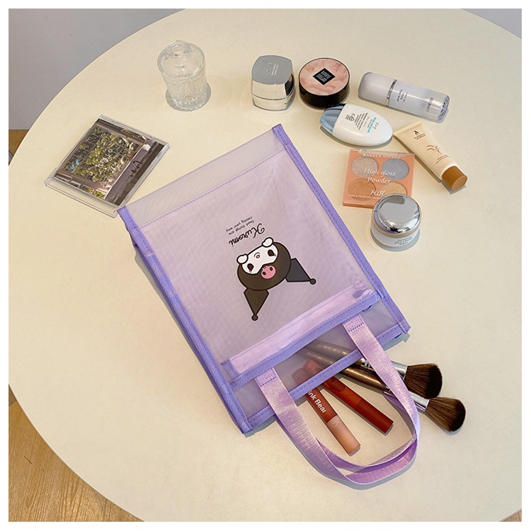 :ouble-layer Mesh xách tay lớn-công suất túi giặt túi mỹ phẩm túi đi làm túi đi lại : túi ommy