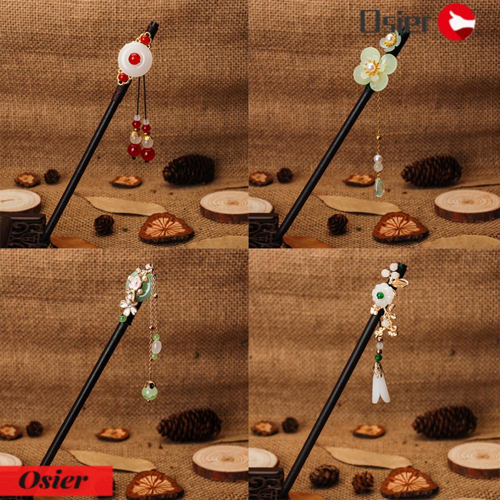 1 Trâm Cài Tóc Bằng Gỗ Mun Phong Cách Cổ Điển Thời Trang Cho Nữ