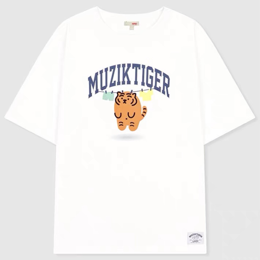 Áo Thun Cặp Đôi Tay Ngắn Spao x muziktiger