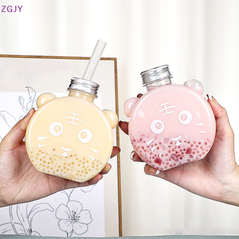 Bình Đựng Nước Trà Sữa Hình Hổ Hoạt Hình Dễ Thương Dùng Làm Quà Tặng Giáng Sinh Cho Cặp Đôi Mới