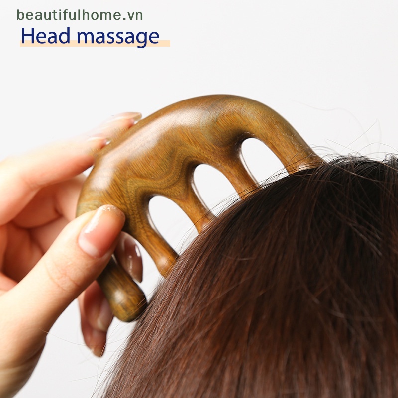 Lược Mát Xa Răng Thưa Màu Xanh Lá Dùng Cho Liệu Pháp Châm Cứu