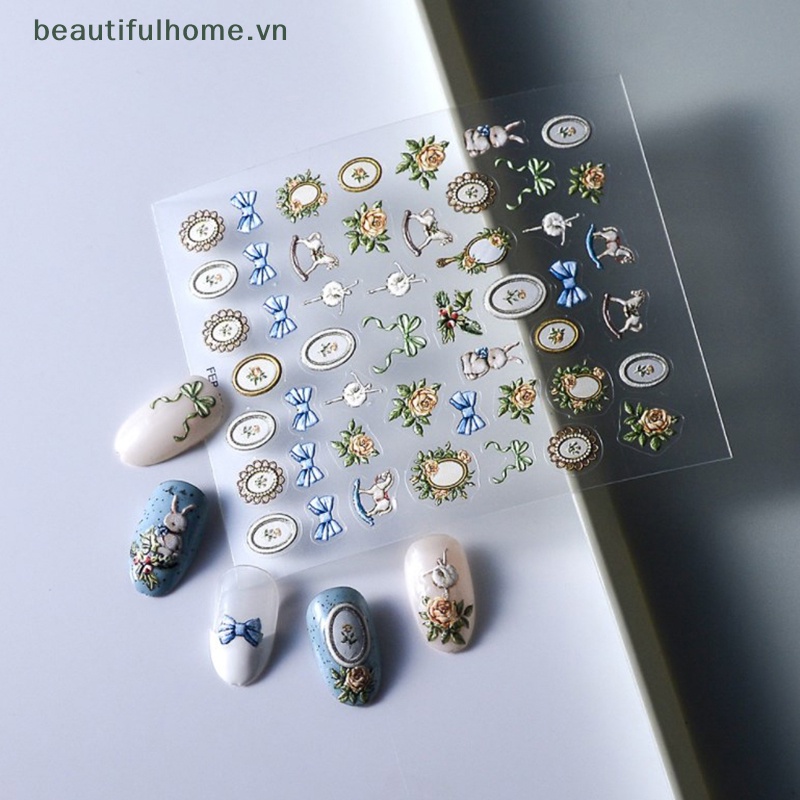 1 Tờ MiếNg DáN Trang Trí MóNg Tay Phong CáCh Bohemia ĐộC ĐáO