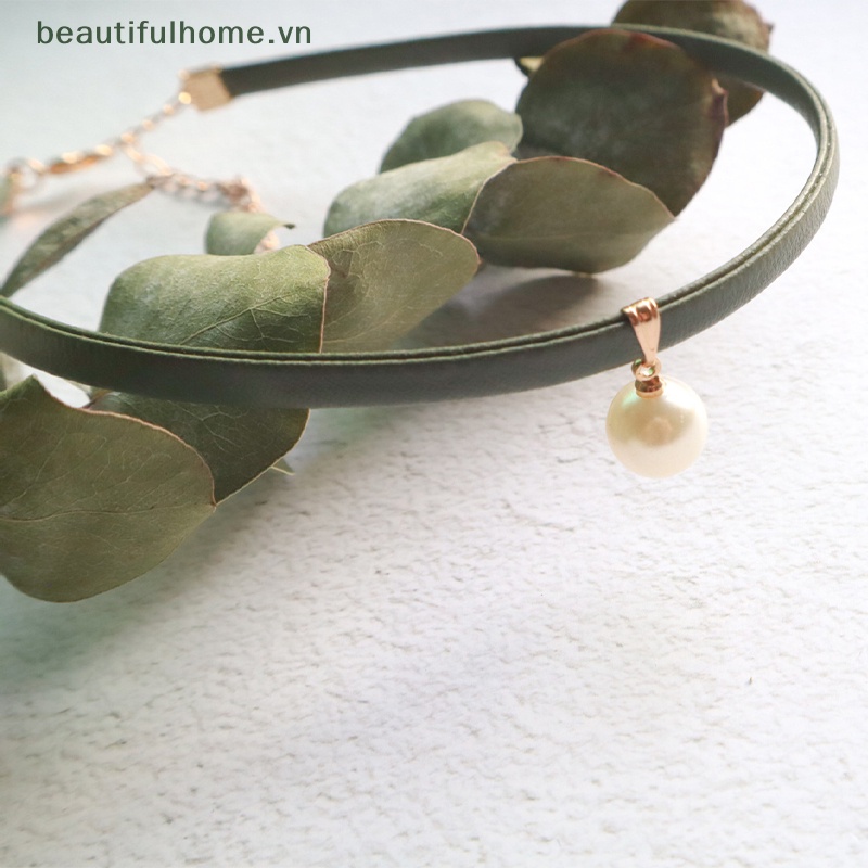 Vòng Cổ Choker Ren Ngắn Mặt Trái Tim Dễ Thương Thời Trang Cho Nữ [Beautyhome]