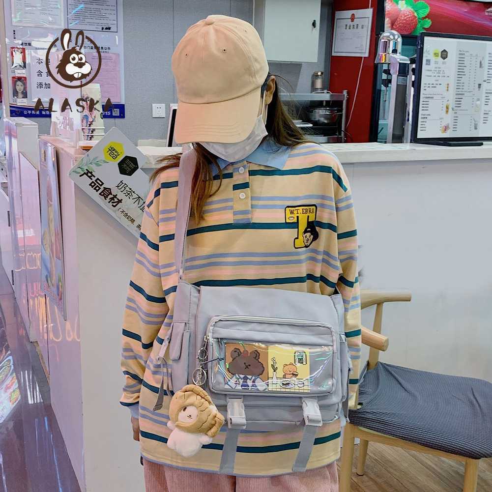 Túi Đeo Chéo Sức Chứa Lớn Nhiều Túi Giản Dị Mới Dành Cho Học Sinh [alaska.vn]