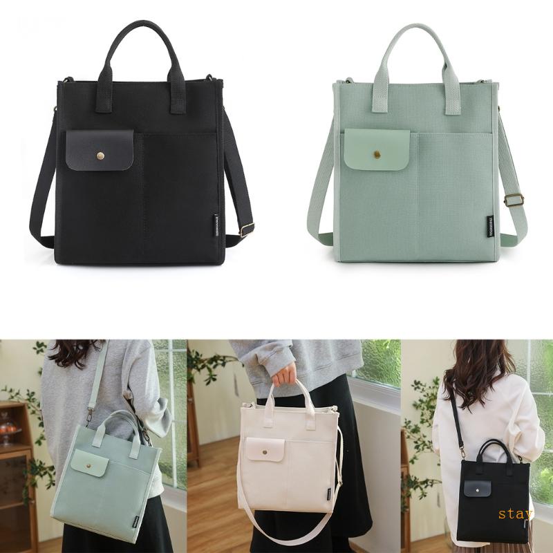 Túi vải Sức Chứa Lớn Màu Sắc Đơn Giản Cho Nữ
