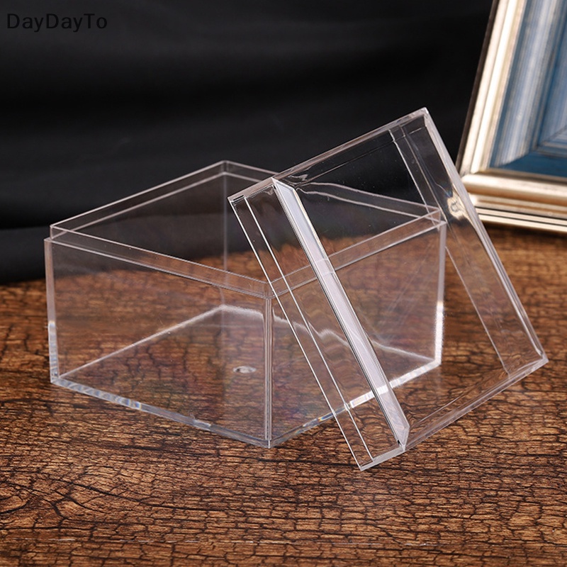 Hộp Nhựa Acrylic Trong Suốt Có Nắp Đậy Dùng Để Đựng Kẹo / Đồ Chơi / Trưng Bày