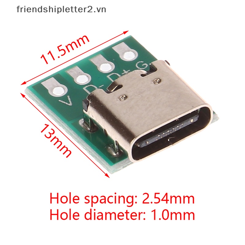 1 Bảng Mạch Kết Nối USB TYPE-C Sang Dip PCB