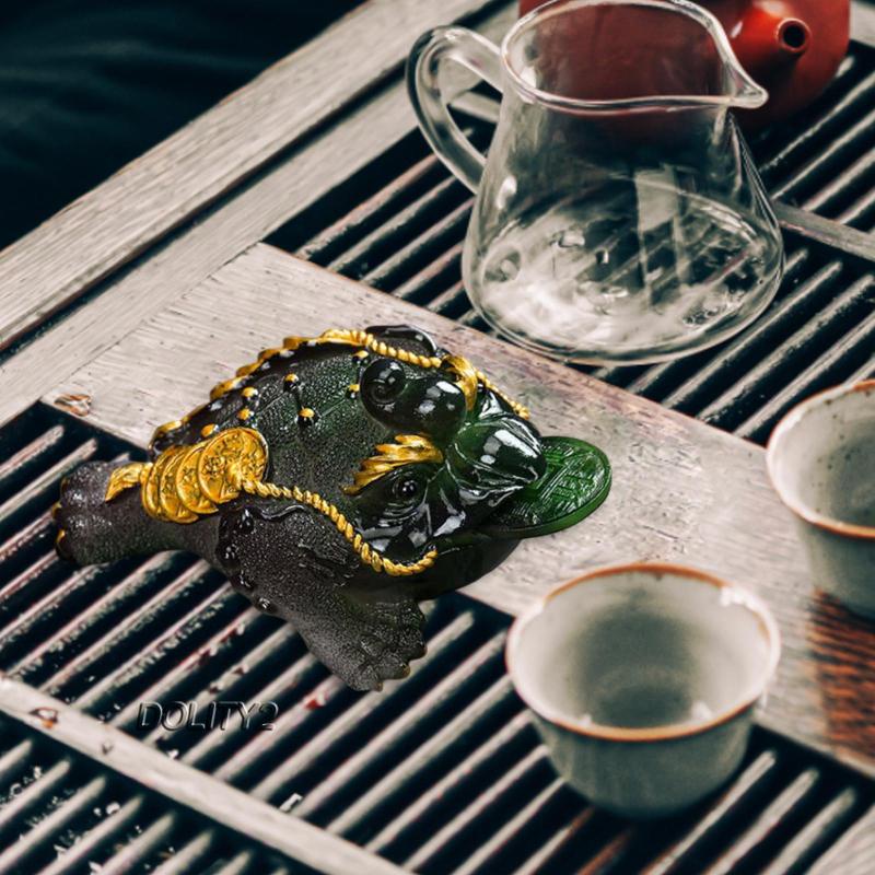 [Dolity2] Tượng Thú Cưng Uống Trà Trung Hoa Thay Đổi Màu Sắc