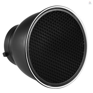 Đèn phản quang tiêu chuẩn 600 độ 7 ''° lưới tổ ong tản nhiệt cho đèn flash trong studio