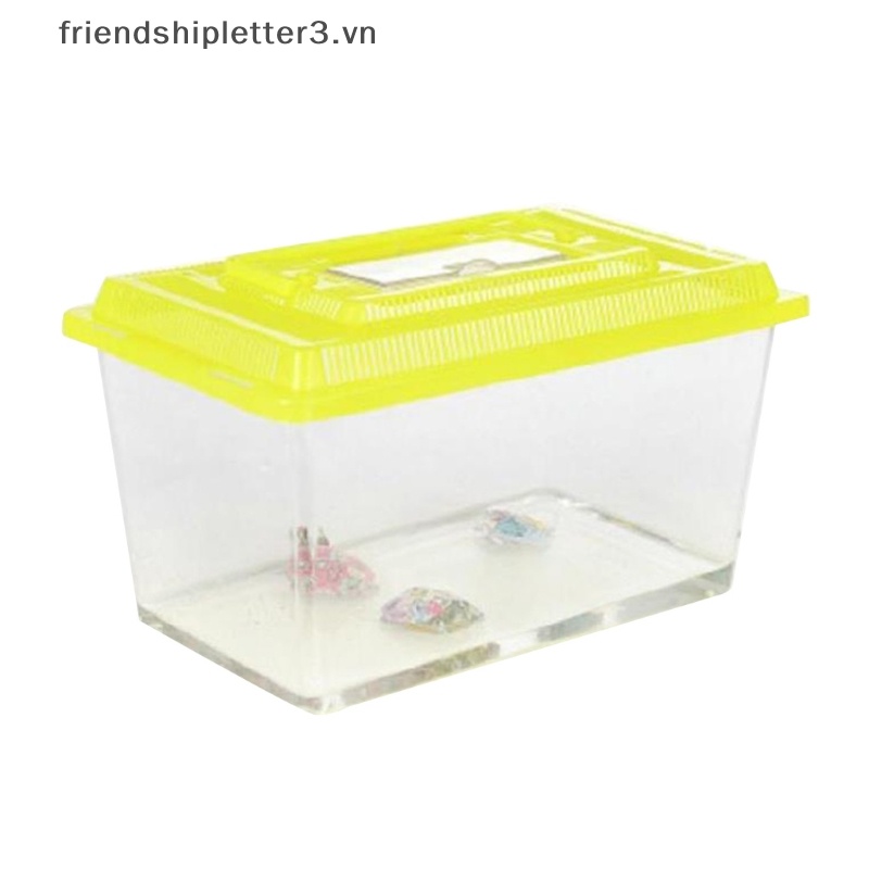 / / Mới / / Thiết Kế Cắt Cá Cầm Tay Bằng Nhựa Trong Suốt Nhỏ Gọn Dành Cho Rùa Cưng