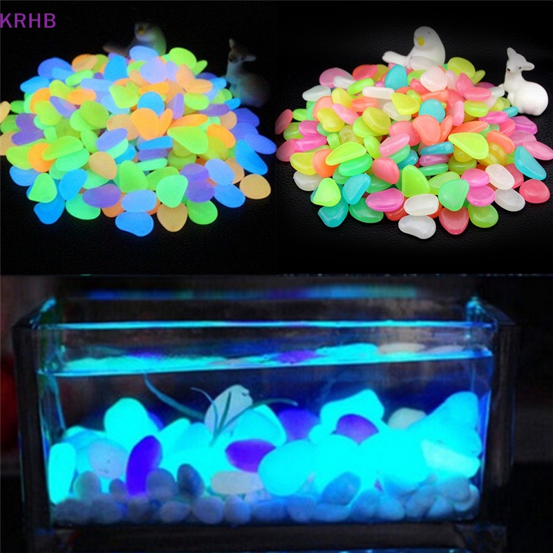 Túi 10 Viên Đá Dạ Quang Trang Trí Bể Cá Mới