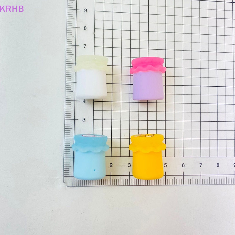 Set 5 Hũ Mật Ong Đồ Chơi Mini Bằng Nhựa Resin Phát Quang Trang Trí Vườn Nhà Búp Bê Crafg Mới