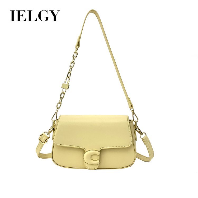 Túi Đeo Chéo Màu Sắc Kẹo Ngọt Phối Dây Xích Thời Trang Cho Nữ