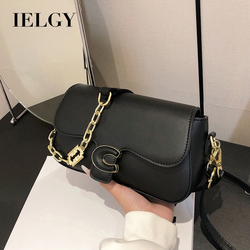 Túi Đeo Chéo Màu Sắc Kẹo Ngọt Phối Dây Xích Thời Trang Cho Nữ