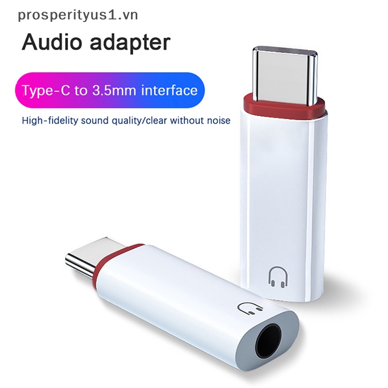 1 Giắc Chuyển Đổi 3.5mm Female Sang Type C Male Cho Samsung Huawei Macbook 3.5mm