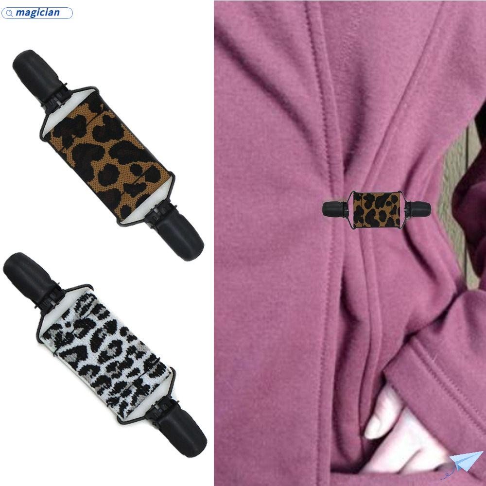 Kẹp Cố Định Cổ Áo Cardigan Họa Tiết Da Báo Thời Trang Cho Nữ