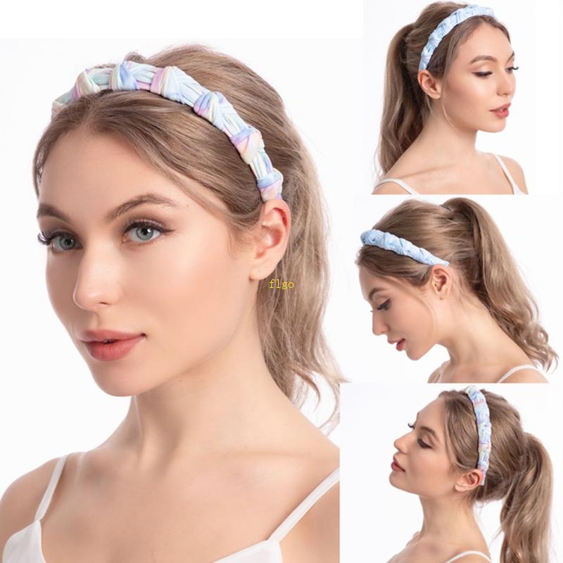 Flgo Băng Đô Dạng Xoắn Nhiều Màu Sắc Dành Cho Nữ