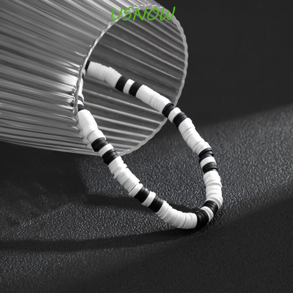 USNOW Vòng Tay Gỗ Mềm Mại Phong Cách Hàn Quốc Cổ Điển Đơn Giản Dành Cho Nam Nữ