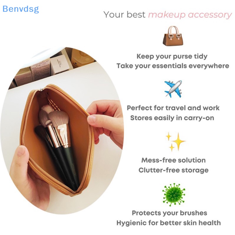 Benvdsg > Túi Silicon Vuông Đựng Cọ Trang Điểm Thời Trang Đơn Giản Cá Tính Tốt